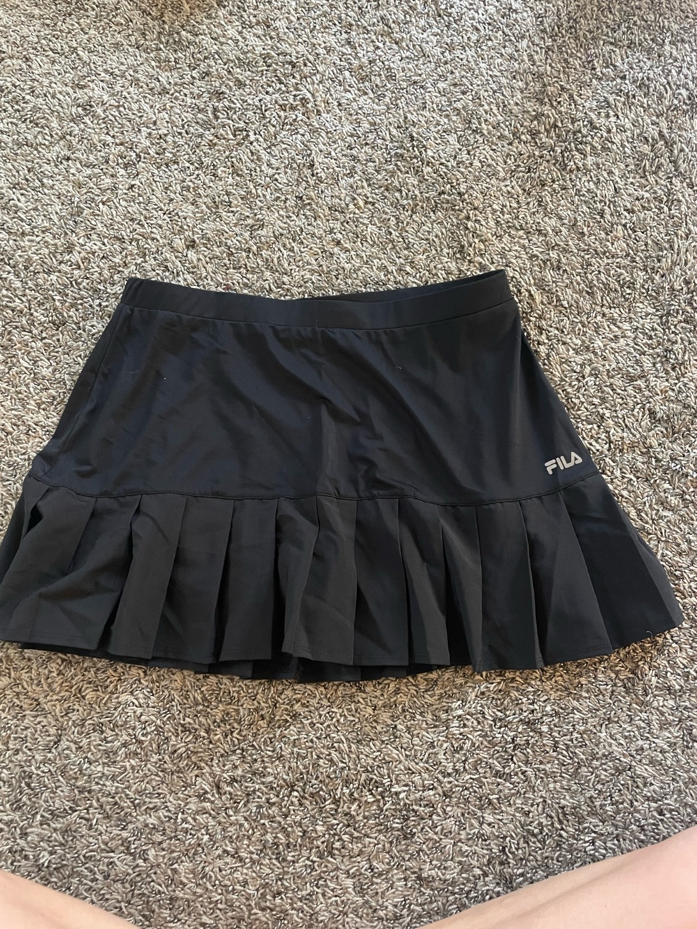 Fila Black Pleated Tennis Mini Skirt